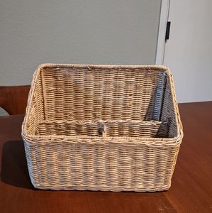 Wicker Desk Organizer